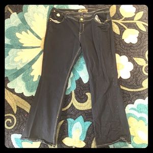 Dereon Plus Size 24 Denmark Denim Jeans with Gold